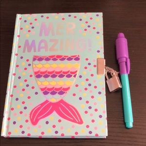 A girls locking diary w/ invisible ink pen